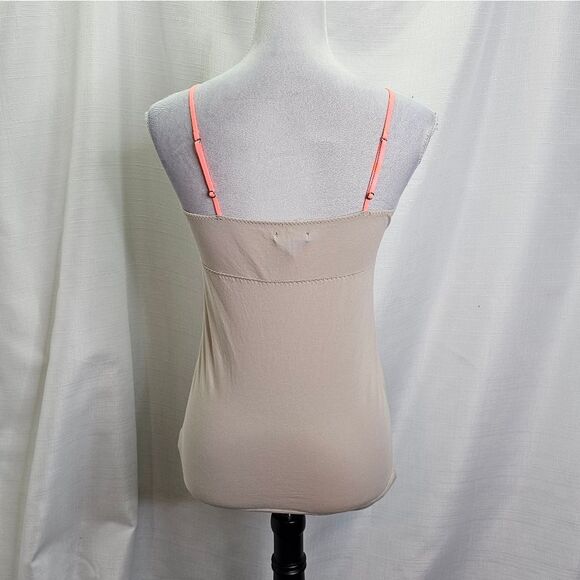 American Eagle Tan and Coral Lace Tank Top Size Large - Picture 5 of 9